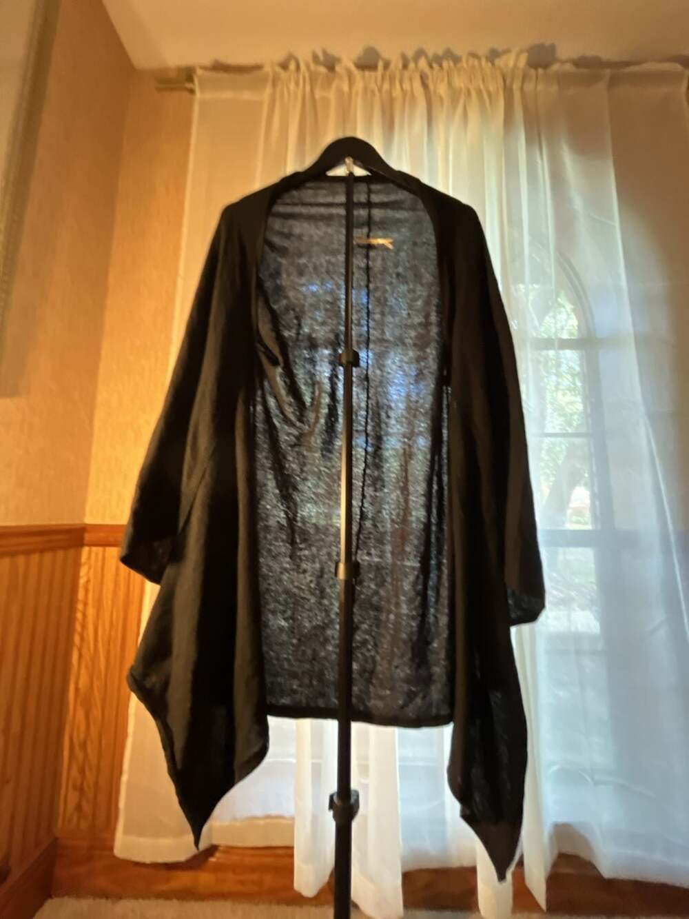 Max Studio Black Knit Long Cardigan Sweater
